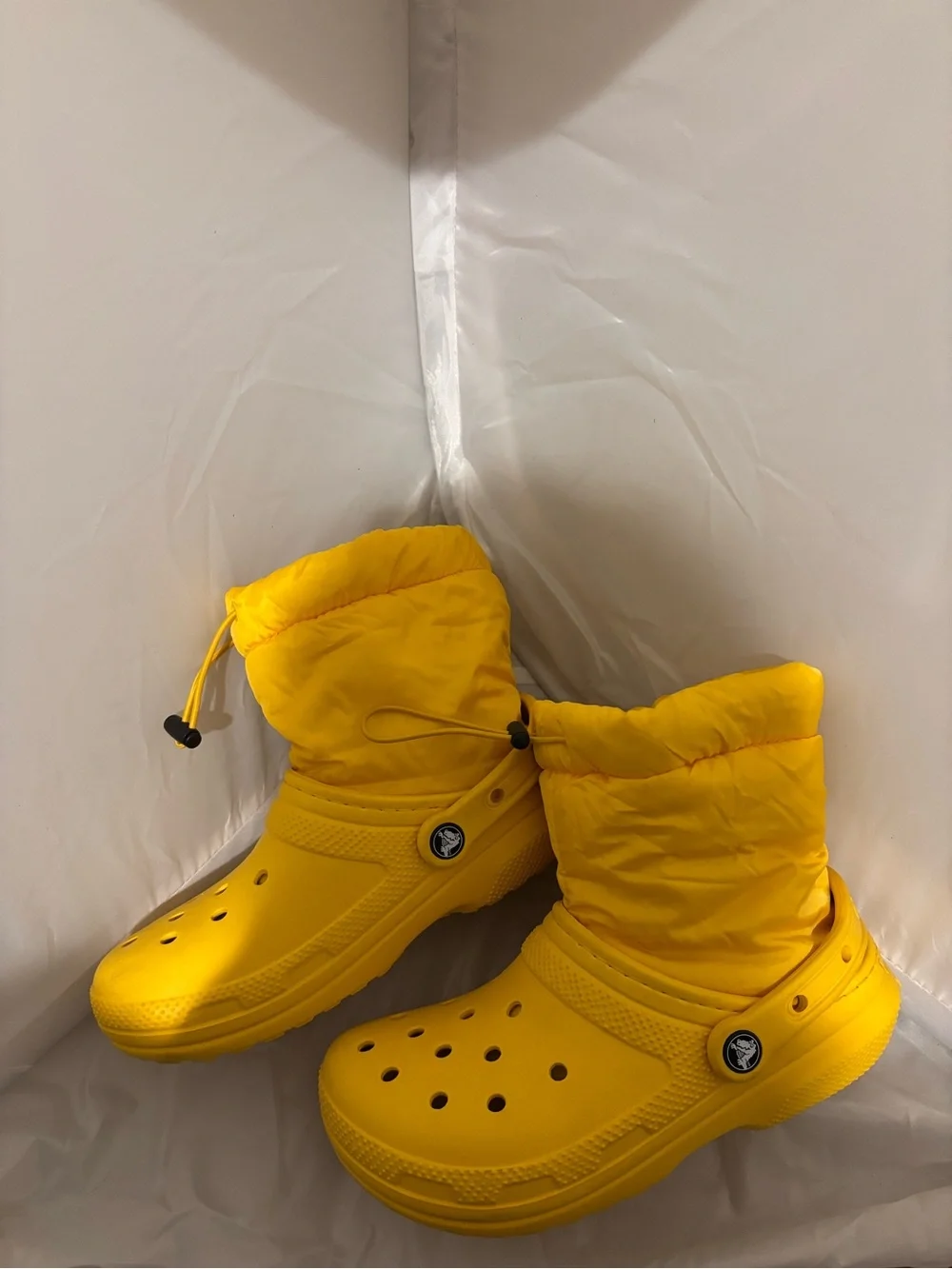 Croc Kids Yellow Cozy Winter Clog Boots